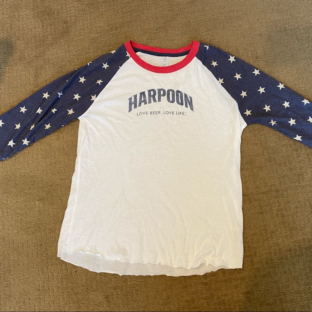 Harpoon Beer American 3/4 sleeve unisex shirt